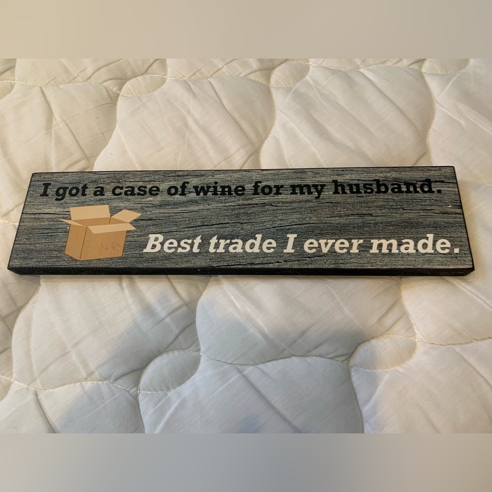 Humorous Black and White Wall Sign